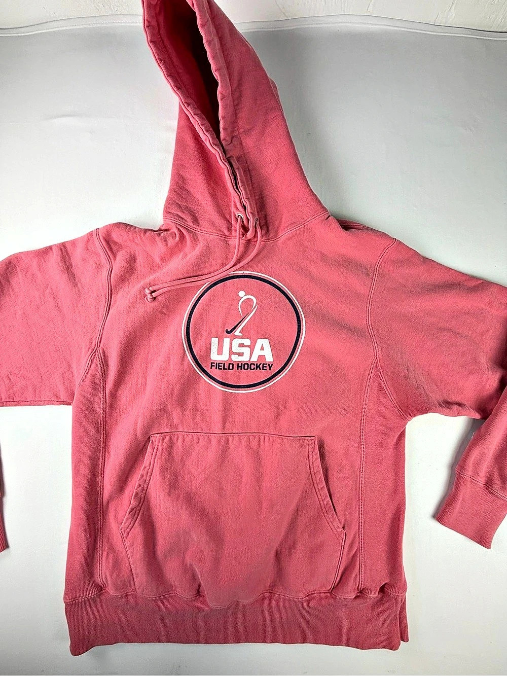 Quality Champion Reverse Weave USA Field Hockey Hoodie Size Medium - Cozy Warm